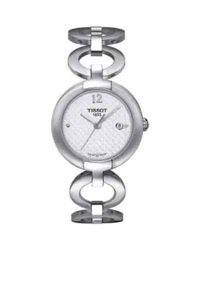 Women's Pinky Stainless Steel Bracelet Watch