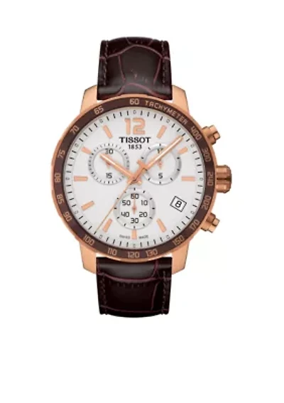  Men's Quickster Rose Gold-Tone Chronograph Watch