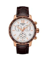  Men's Quickster Rose Gold-Tone Chronograph Watch