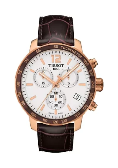  Men's Quickster Rose Gold-Tone Chronograph Watch