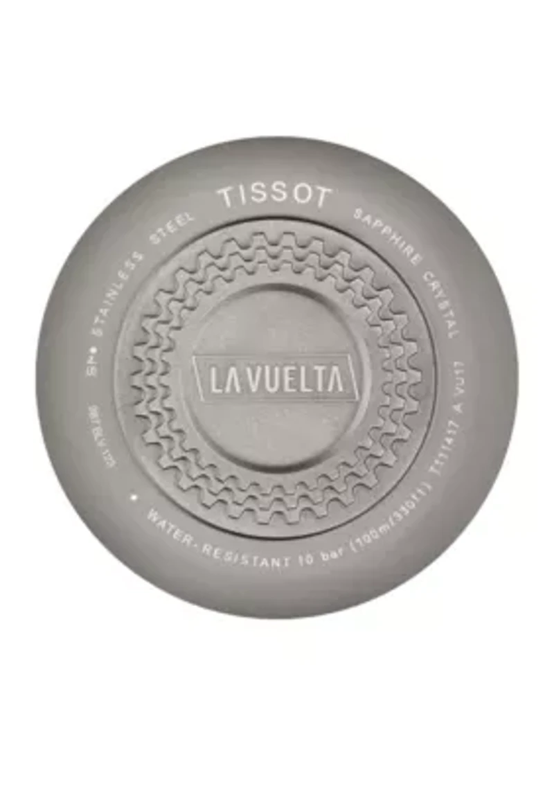 Men's Stainless Steel Swiss T-Race Bike Vuelta 2017 Rubber Strap Watch