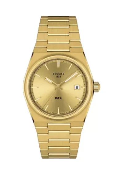 Gold Tone Unisex PRX 40205 35 Millimeter Watch in Stainless Steel 