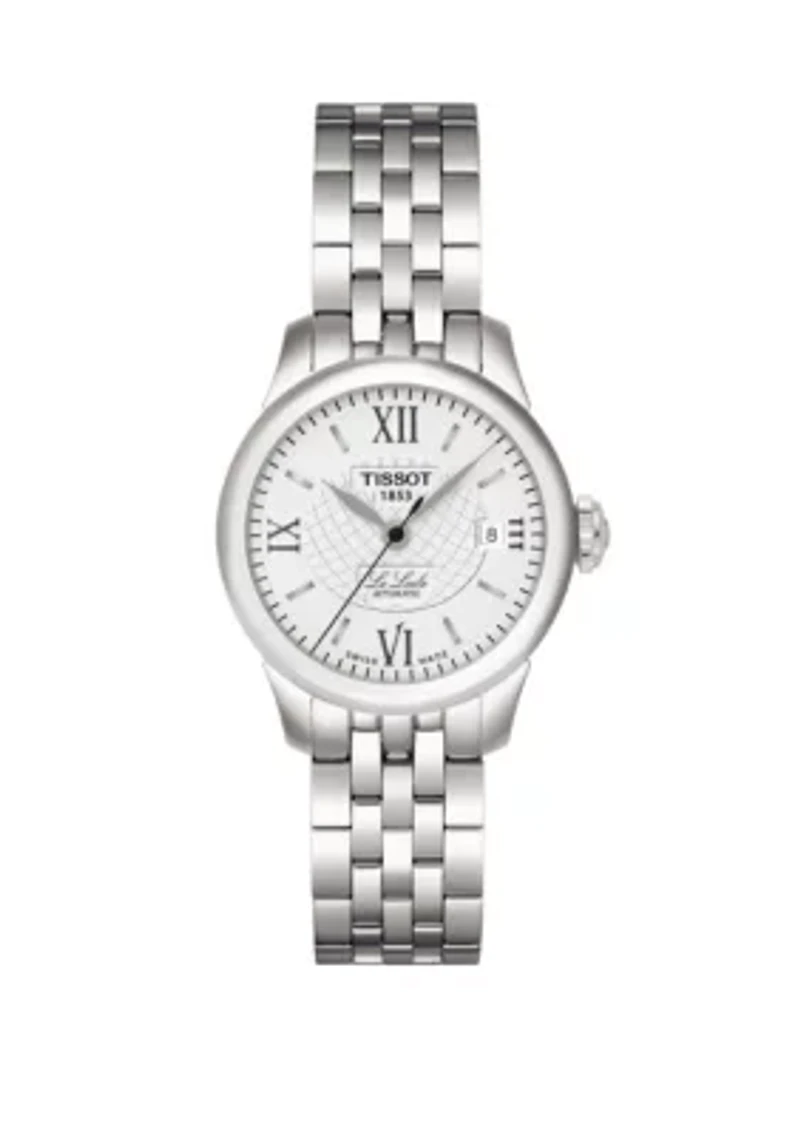 Women's Stainless Steel Swiss Automatic Le Locle Bracelet Watch,