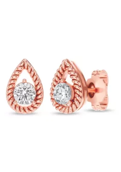 Lab Created 3/8 Ct.t.w. Diamond Dainty Fashion Studs in 10KR