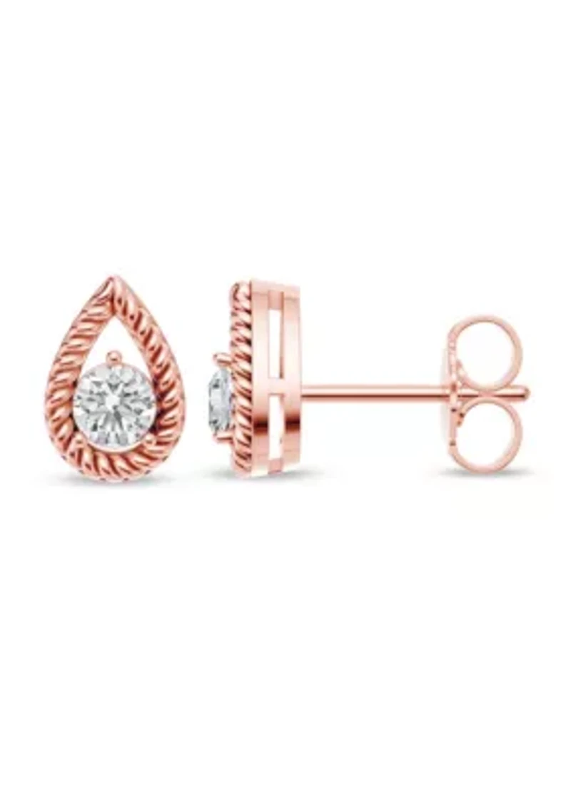 Lab Created 3/8 Ct.t.w. Diamond Dainty Fashion Studs in 10KR