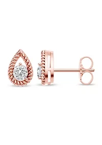 Lab Created 3/8 Ct.t.w. Diamond Dainty Fashion Studs in 10KR