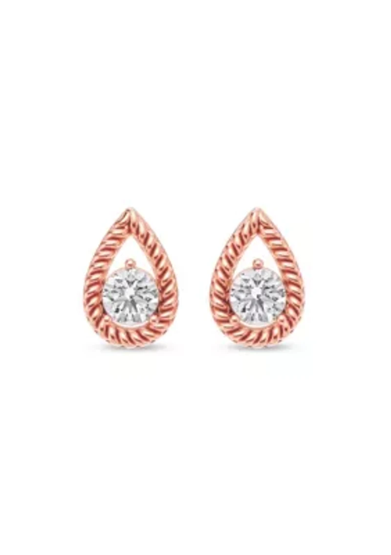 Lab Created 3/8 Ct.t.w. Diamond Dainty Fashion Studs in 10KR