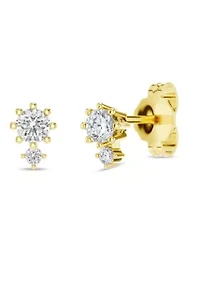 Lab Created 0.23 Ct.t.w. Diamond Dainty Fashion Studs in 10KY