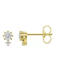 Lab Created 0.23 Ct.t.w. Diamond Dainty Fashion Studs in 10KY