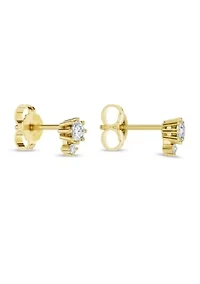 Lab Created 0.23 Ct.t.w. Diamond Dainty Fashion Studs in 10KY