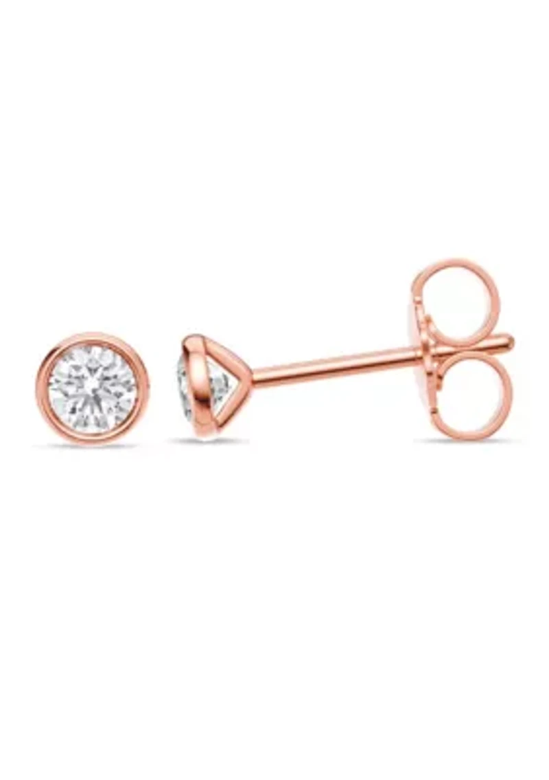 Lab Created 1/4 Ct.t.w. Diamond Dainty Fashion Studs in 10KR