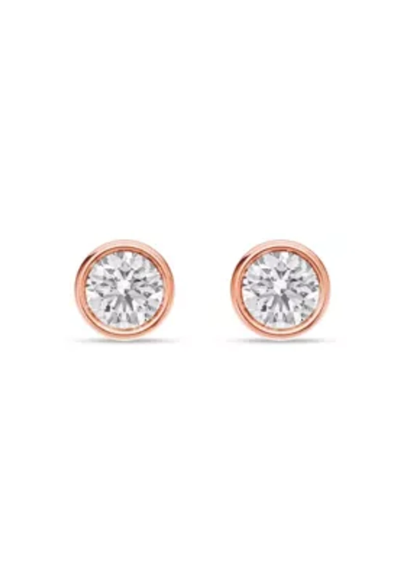 Lab Created 1/4 Ct.t.w. Diamond Dainty Fashion Studs in 10KR