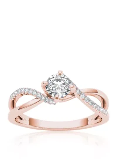 1/2 ct. t.w. Diamond Engagement Ring 10k Rose Gold