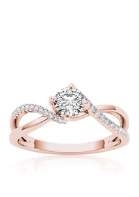 1/2 ct. t.w. Diamond Engagement Ring 10k Rose Gold