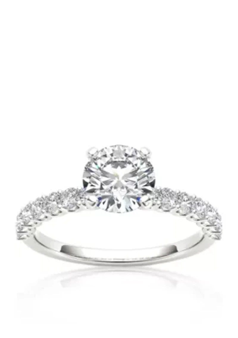 1 ct. t.w. Round White Diamond Engagement Ring 14k Gold