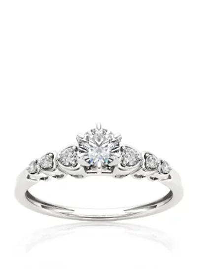 1/3 ct. t.w. Diamond Luscious Solitaire Ring 10k White Gold