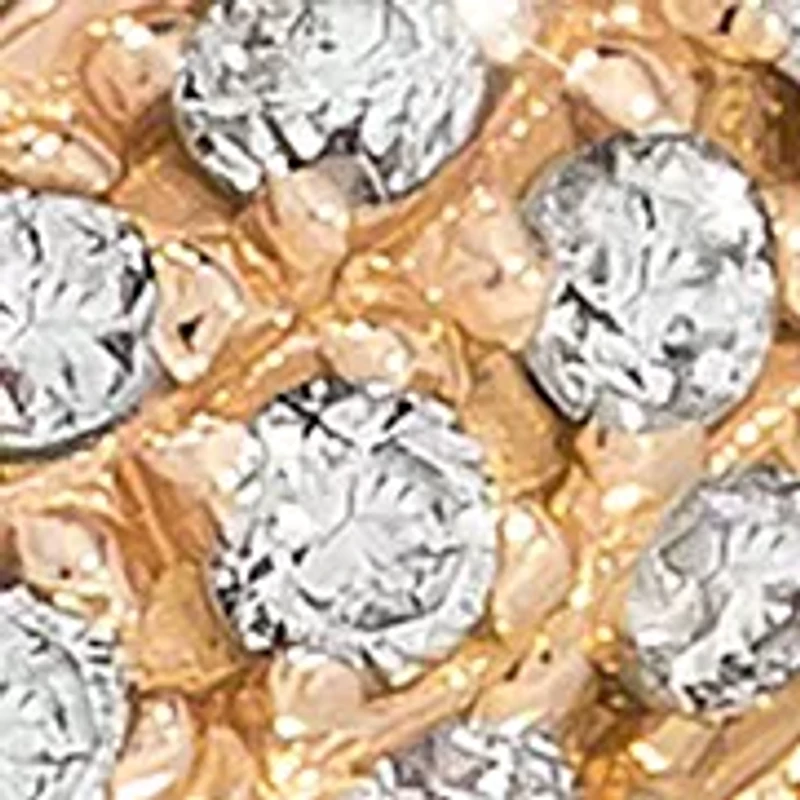 1.33 ct. t.w. Vanilla Diamonds® Knot Ring in Rose Gold Tone Metal