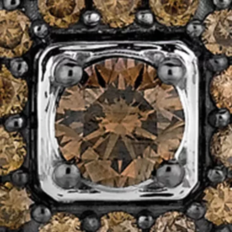 Chocolatier® 1/2 ct. t.w. Chocolate Diamonds® and 0.04 ct. t.w. Vanilla Diamonds Pendant Necklace in 14k Vanilla Gold®