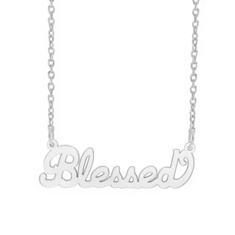 "Blessed" Name Necklace