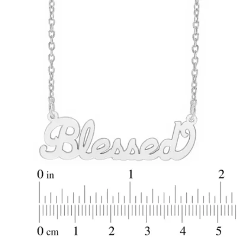"Blessed" Name Necklace