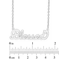 "Blessed" Name Necklace