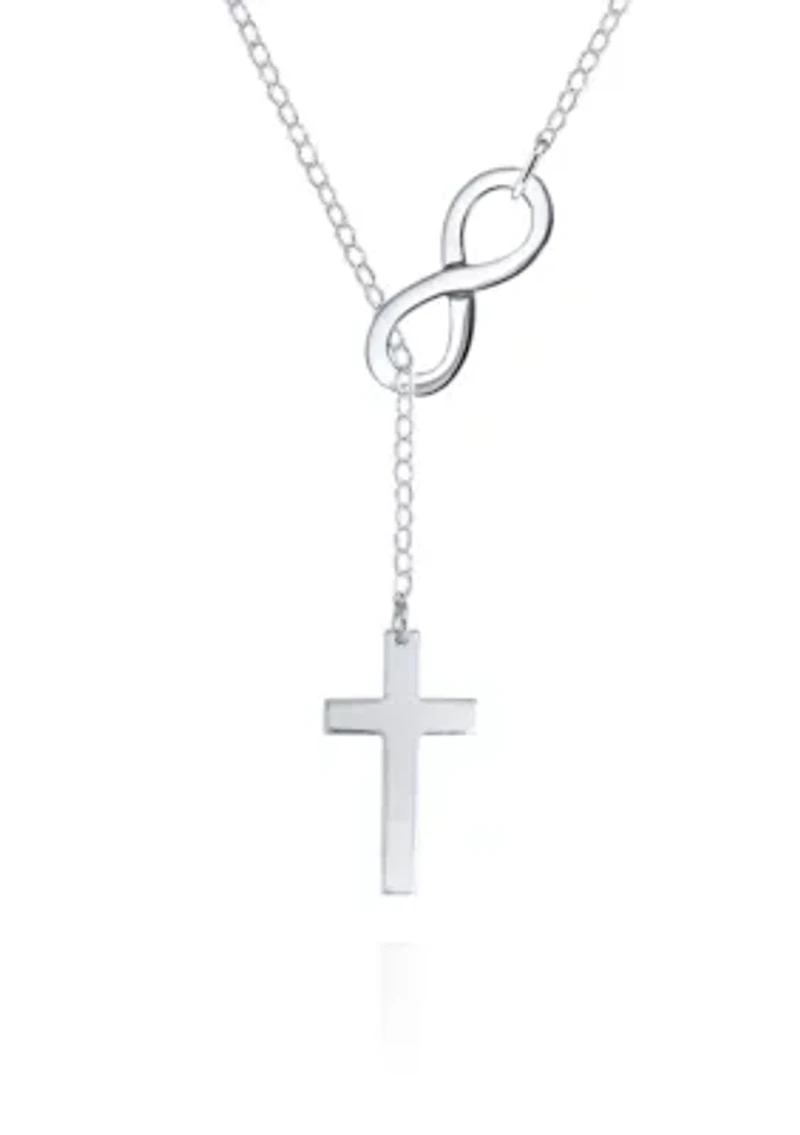 Sterling Silver Infinity Cross Pendant