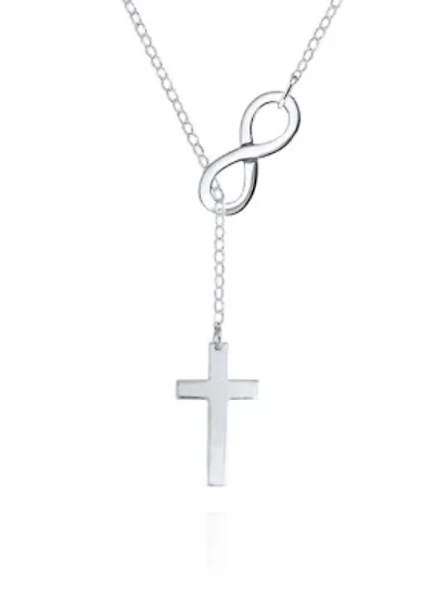 Sterling Silver Infinity Cross Pendant