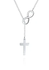 Sterling Silver Infinity Cross Pendant