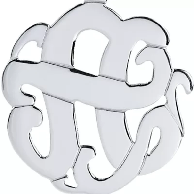 Sterling Silver Monogram Necklace