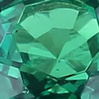 1/10 ct. t.w. Created Emerald and Diamond Infinity Engagement Ring Sterling Silver