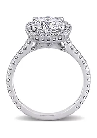 2.5 ct. t.w. Lab Created Moissanite Halo Engagement Ring 10K White Gold
