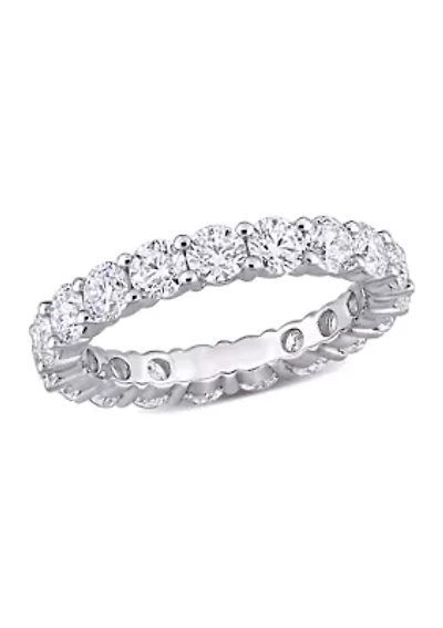 3.25 ct. t.w. Lab Created Moissanite Eternity Ring 10K White Gold