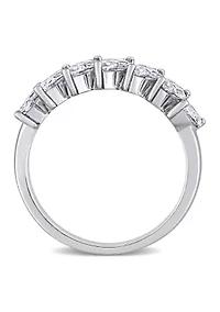 3.5 ct. t.w. Marquise-Cut Lab Created Moissanite Anniversary Ring 10K White Gold