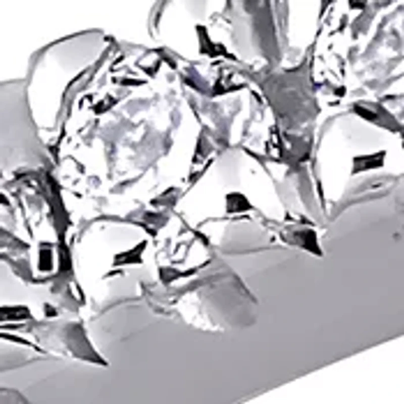 Lab Created 1/5 ct. t.w. Moissanite Stackable Anniversary Ring 10k White Gold
