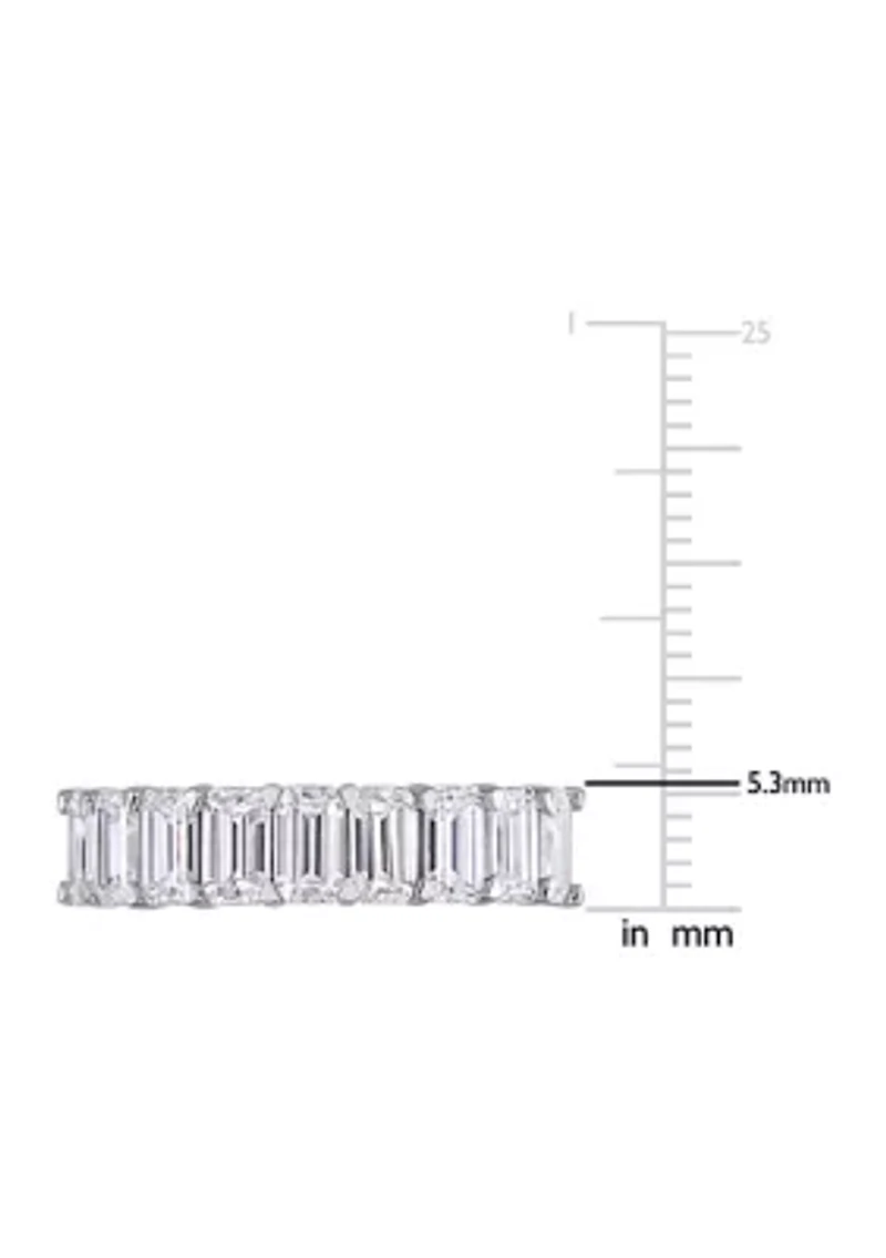2.75 ct. t.w. Emerald-Cut Lab Created Moissanite Semi-Eternity Ring 10K White Gold