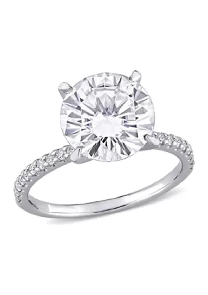 4.2 ct. t.w. Lab Created Moissanite Engagement Ring 10K White Gold