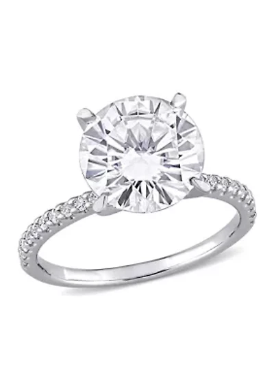 4.2 ct. t.w. Lab Created Moissanite Engagement Ring 10K White Gold