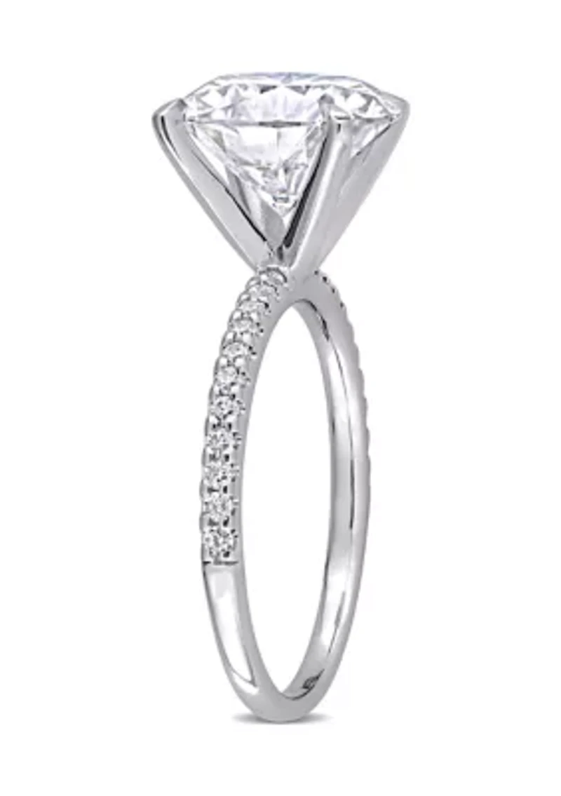 4.2 ct. t.w. Lab Created Moissanite Engagement Ring 10K White Gold