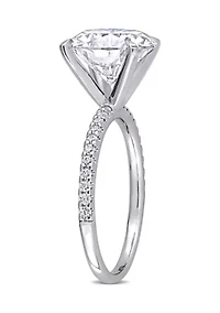 4.2 ct. t.w. Lab Created Moissanite Engagement Ring 10K White Gold