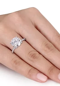 4.2 ct. t.w. Lab Created Moissanite Engagement Ring 10K White Gold