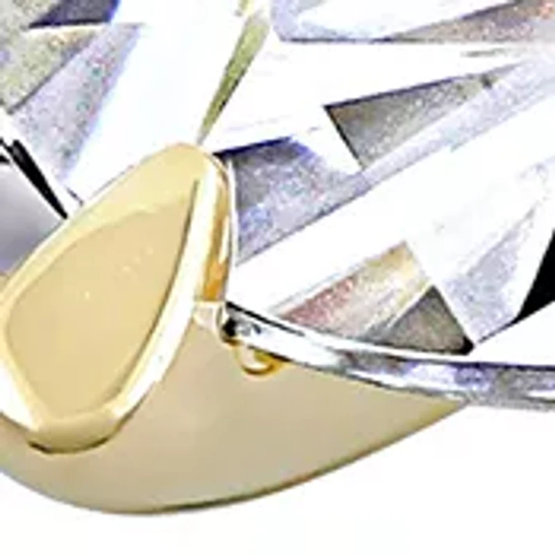 Lab Created 2 ct. t.w. Moissanite and 1/10 Diamond Solitaire Engagement Ring 14k Yellow Gold