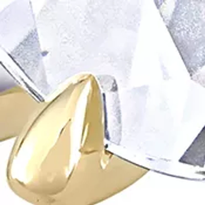 Lab Created 2 ct. t.w. Moissanite and 1/10 Diamond Oval Solitaire Engagement Ring 14k Yellow Gold