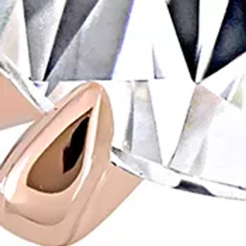 Lab Created 2 ct. t.w. Moissanite and 1/10 Diamond Oval Solitaire Engagement Ring 14k Rose Gold
