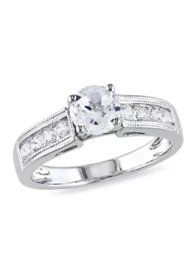1.5 ct. t.w. Created White Sapphire Engagement Ring Sterling Silver