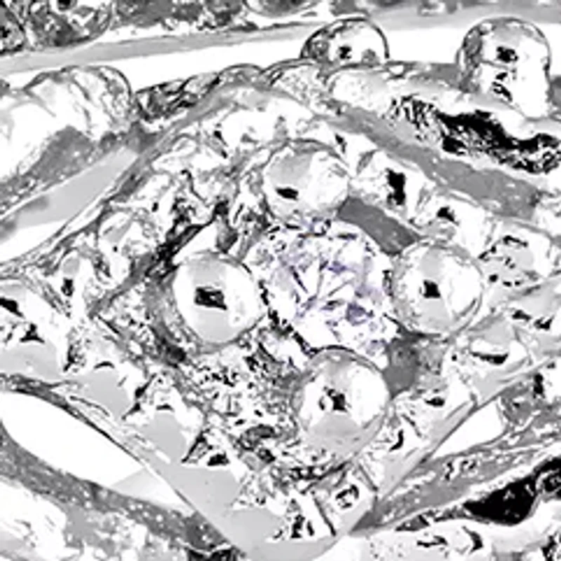 1/5 ct. t.w. Diamond Vintage Bridal Set Sterling Silver