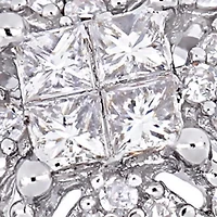 1/2 ct. t.w. Diamond Crisscross Bridal Set Sterling Silver