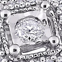 1/3 ct. t.w. Diamond Vintage Bridal Set Sterling Silver