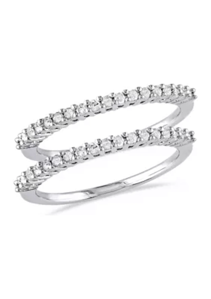 1/3 ct. t.w. Diamond Anniversary 2-Piece Ring Set Sterling Silver