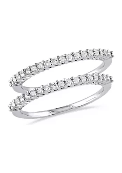 1/3 ct. t.w. Diamond Anniversary 2-Piece Ring Set Sterling Silver