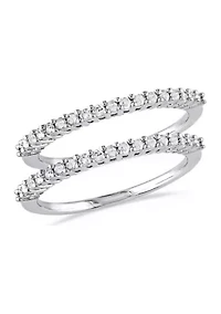 1/3 ct. t.w. Diamond Anniversary 2-Piece Ring Set Sterling Silver
